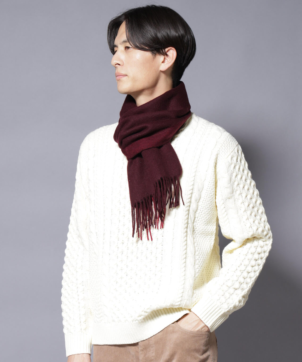 ソフトカシミヤブレンドマフラー