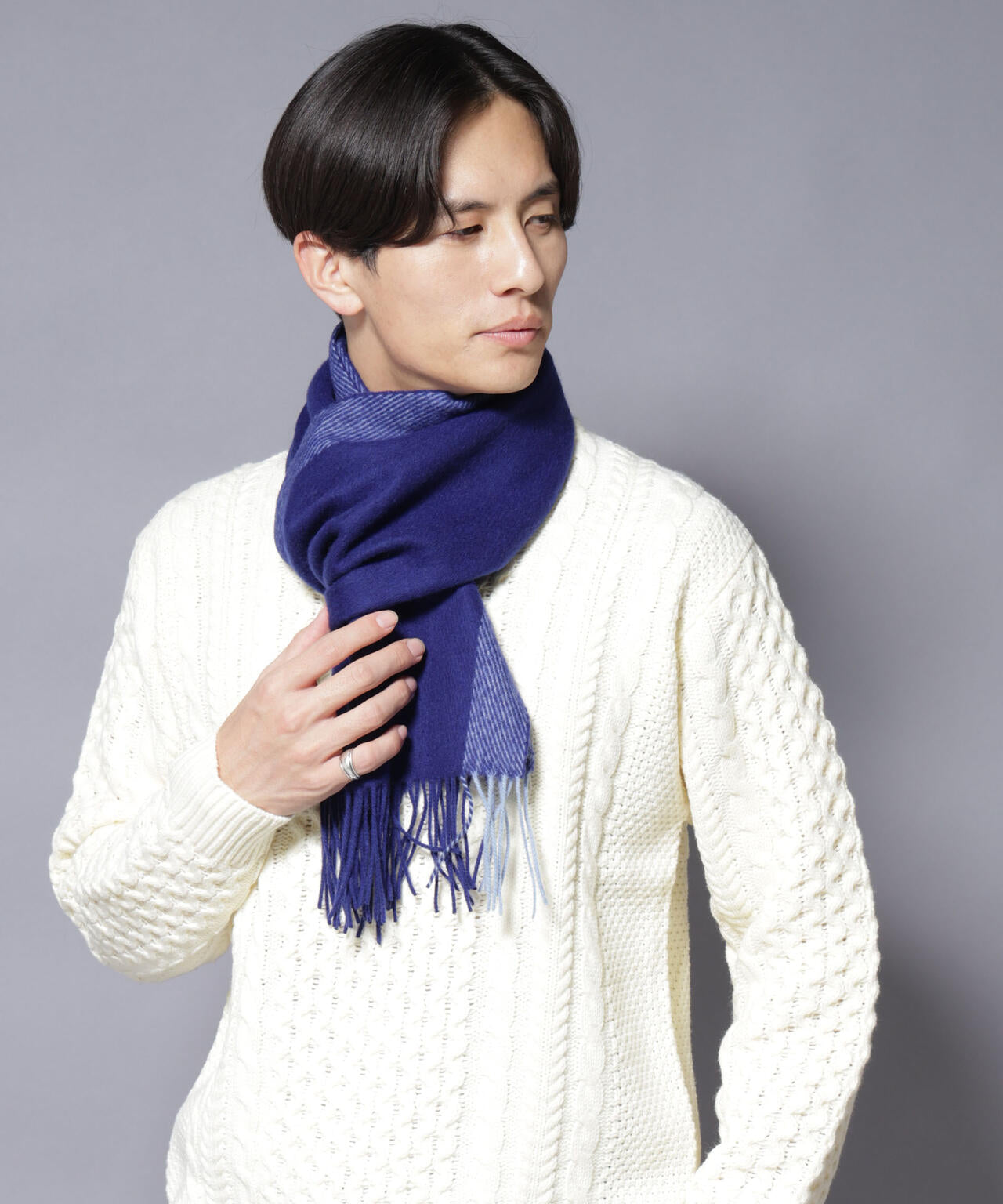 ソフトカシミヤブレンドマフラー