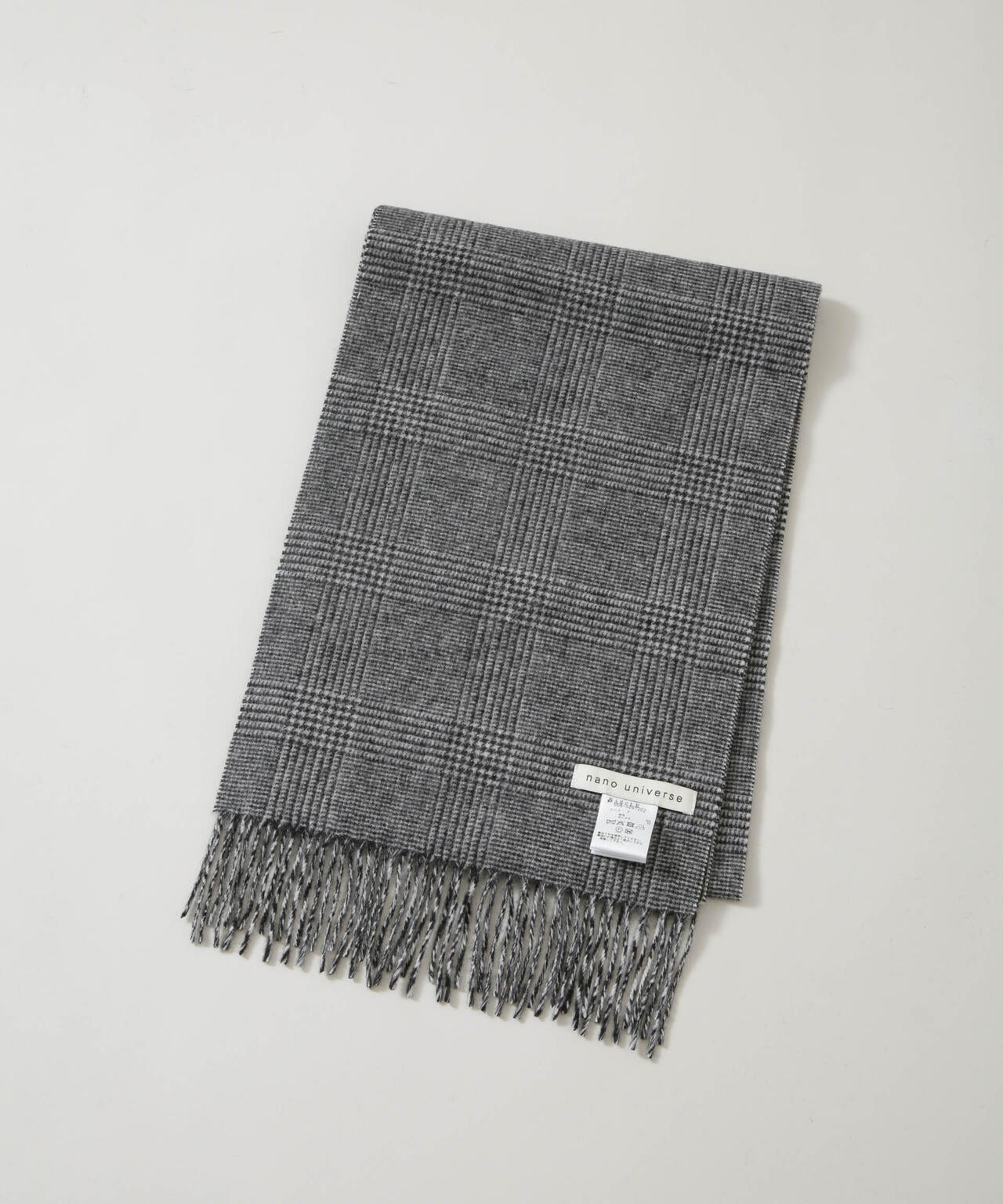 ソフトカシミヤブレンドチェックマフラー