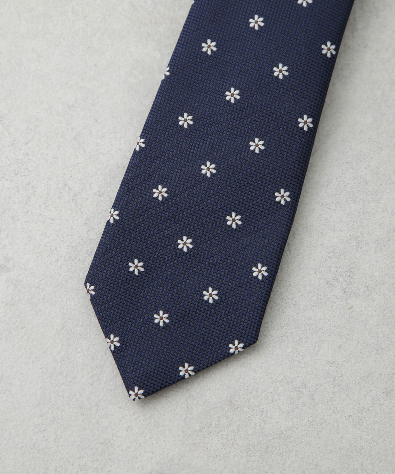 京都西陣ウォッシャブルフラワーモチーフネクタイ