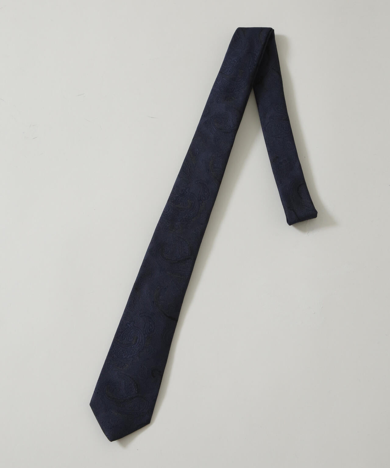 京都西陣ウォッシャブルシャドーペイズリーネクタイ 1