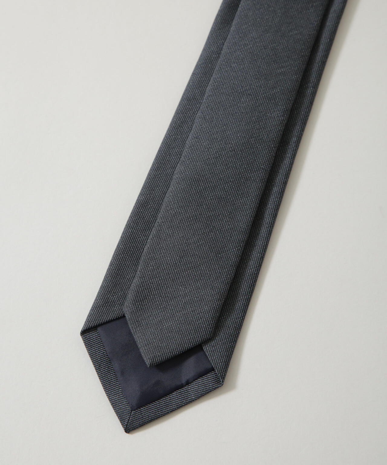 京都西陣ウォッシャブルメランジソリッドネクタイ
