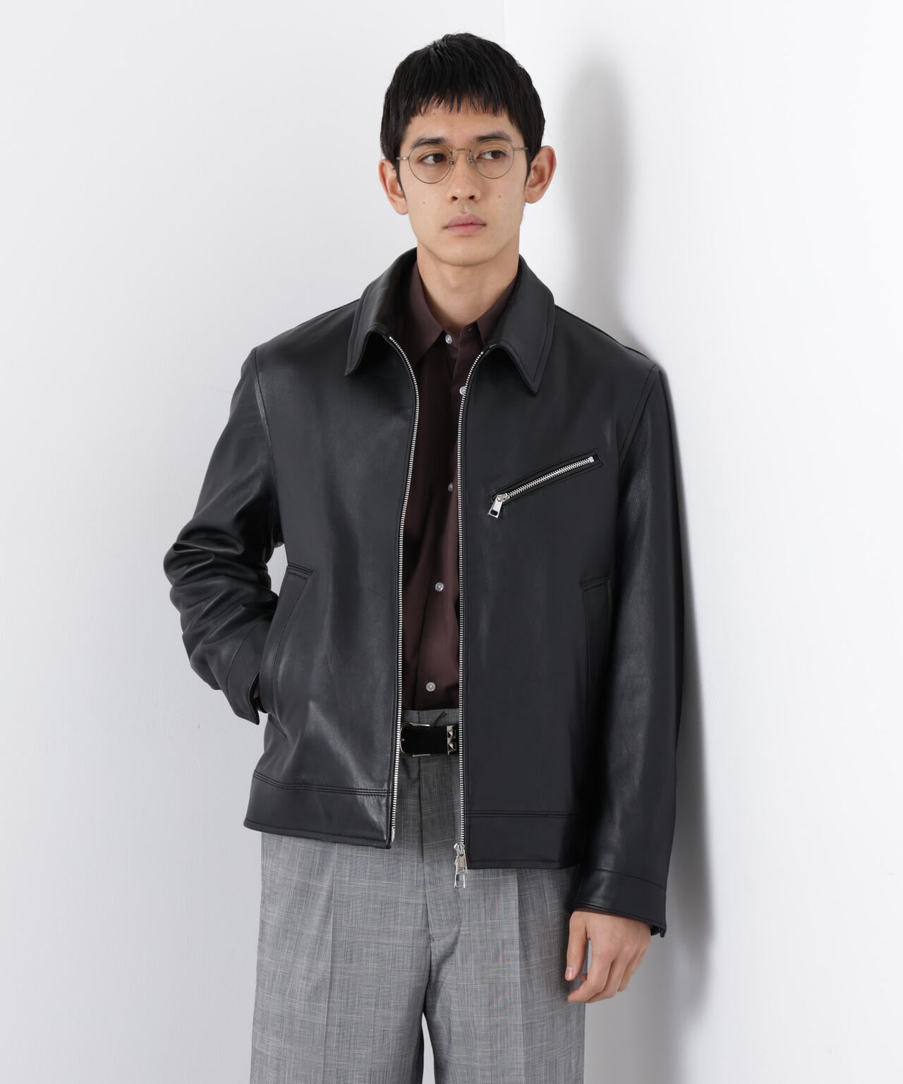 ラムナッパレザーライダースジャケット | NANO universe（ナノ