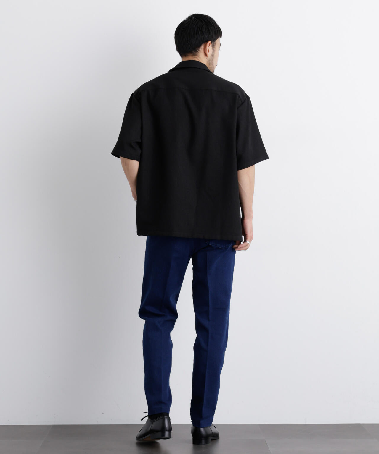[nowos] ノーカラーシャツ Meaningful Continuity」coveross(R) EOS ポリエステルブッチャー