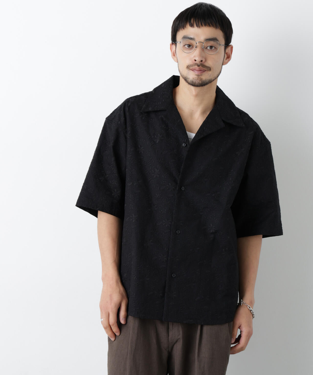 OtoNANO｣×masoret総柄刺繍シャツ(セットアップ可) | NANO universe