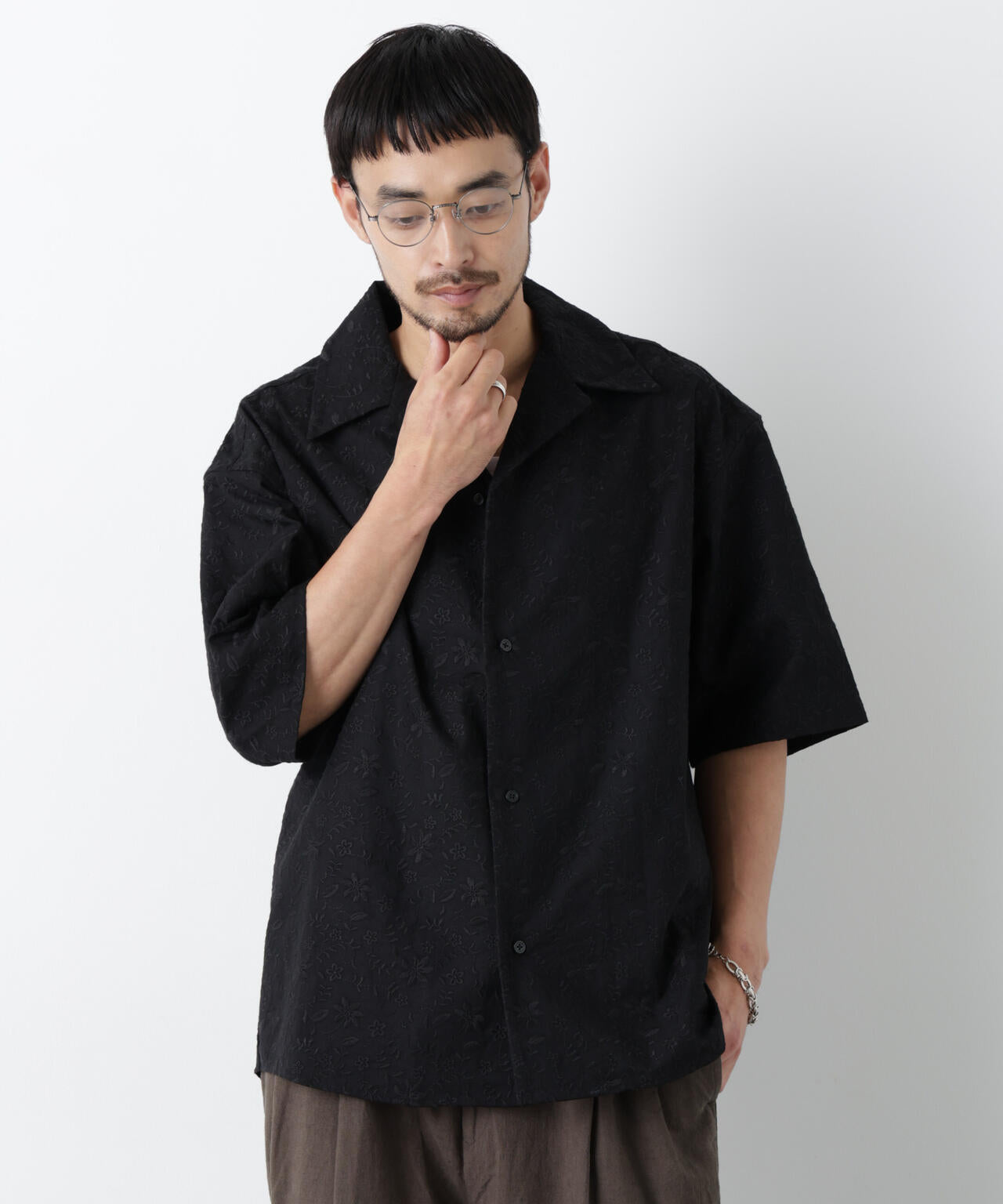 OtoNANO｣×masoret総柄刺繍シャツ(セットアップ可) | NANO universe