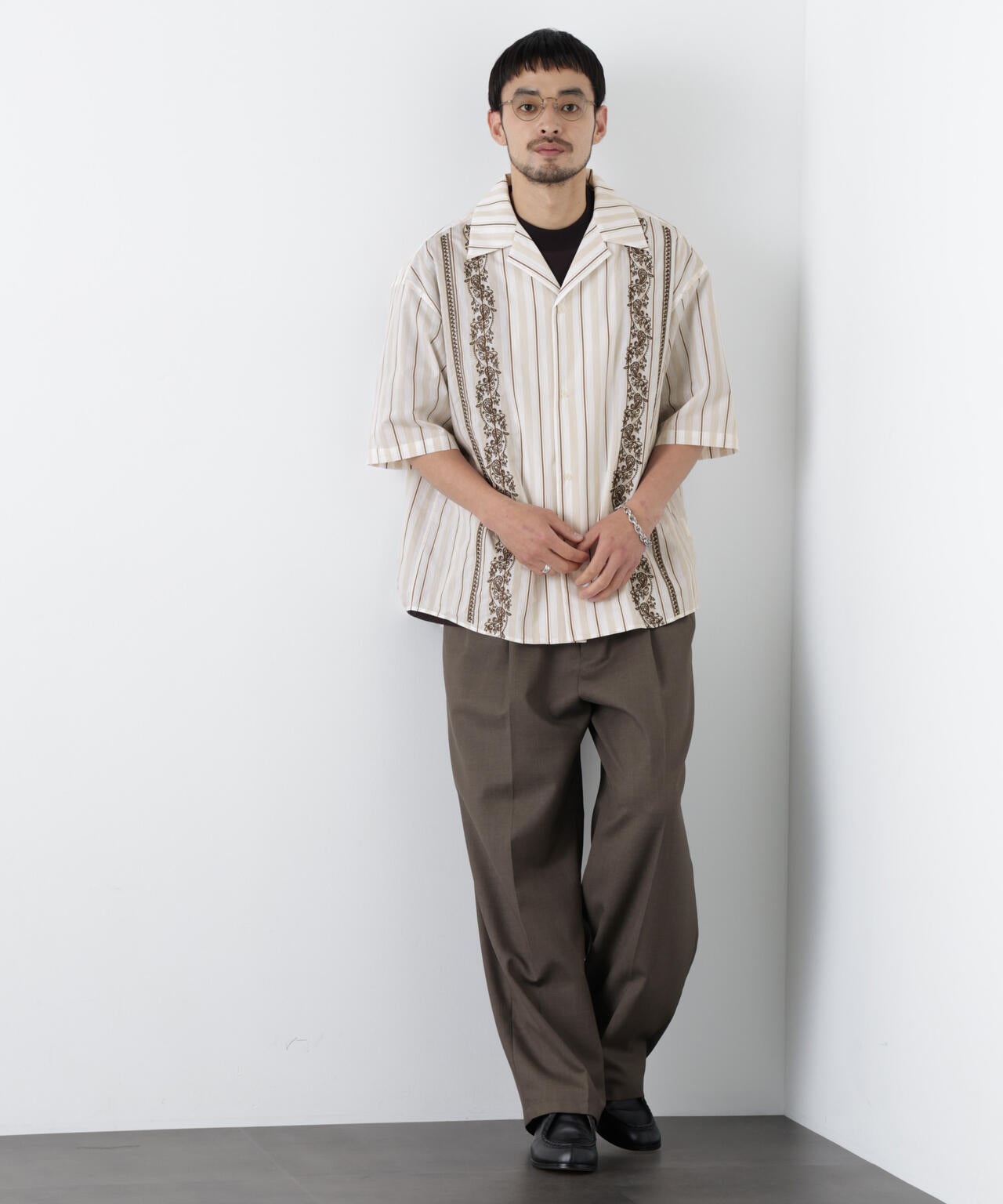 ｢OtoNANO｣×masoret 刺繍シャツ