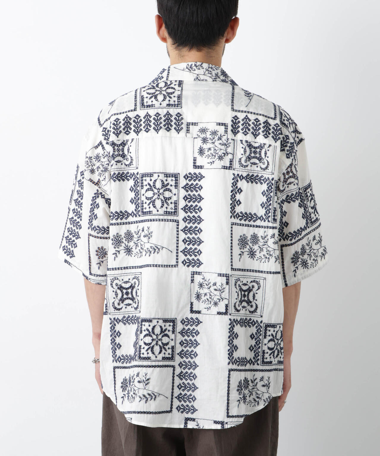 ｢OtoNANO｣×masoret アイレット刺繍シャツ