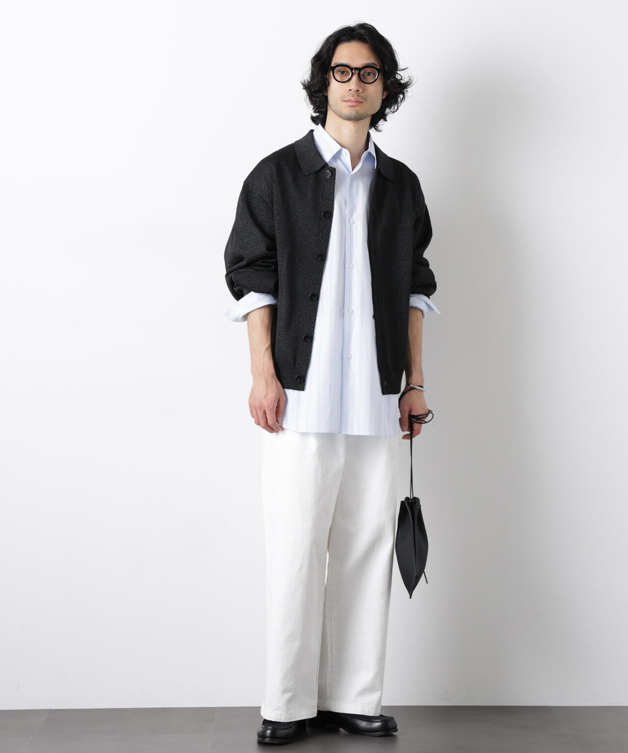 ギマポロカラーニットジャケット