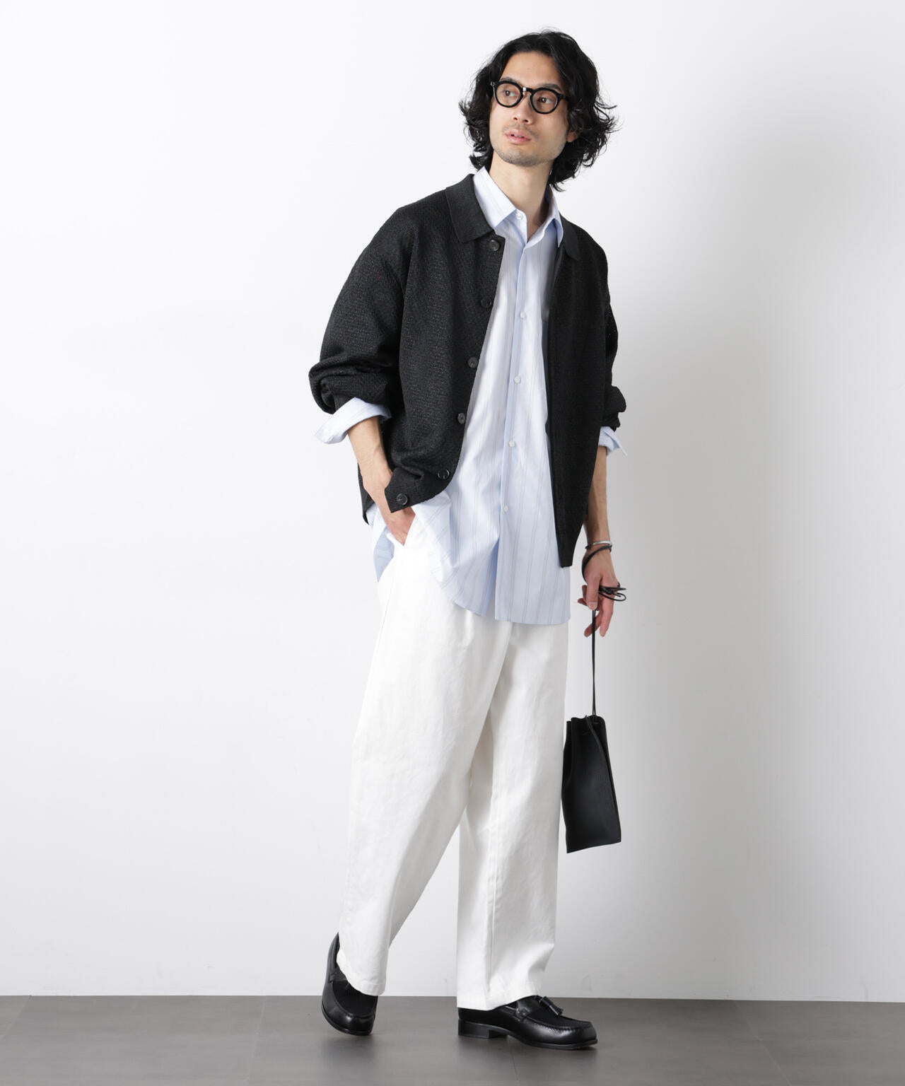 ギマポロカラーニットジャケット