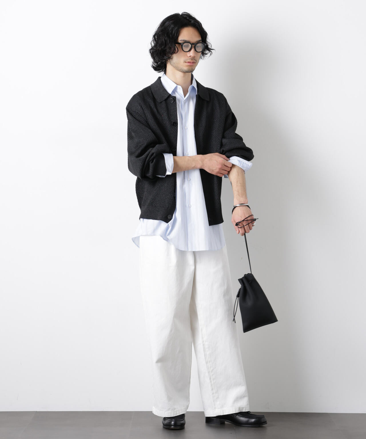 ギマポロカラーニットジャケット