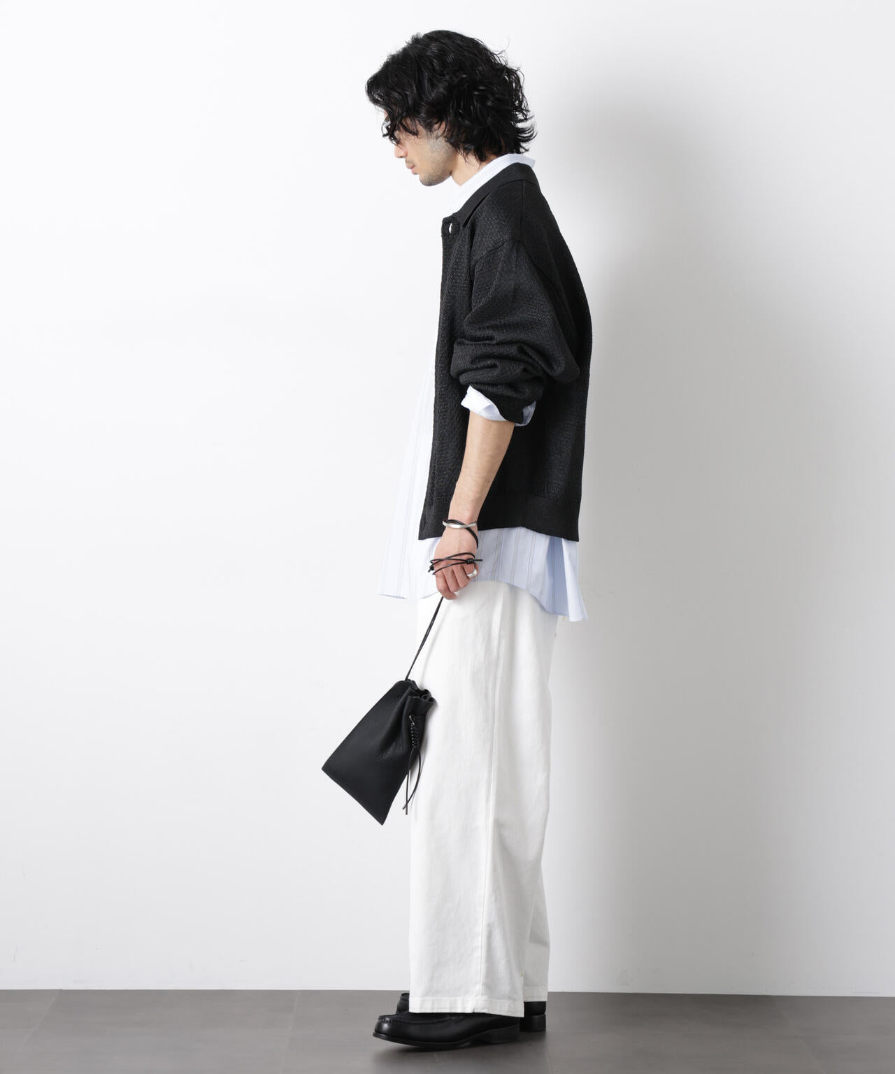 ギマポロカラーニットジャケット