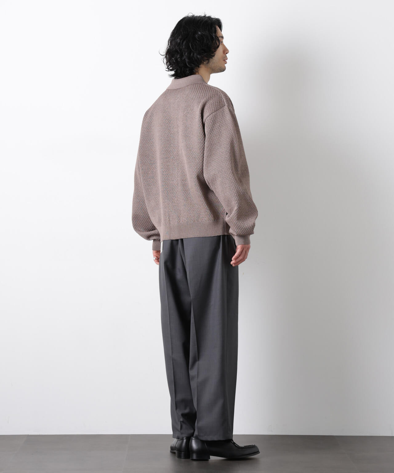 ギマポロカラーニットジャケット