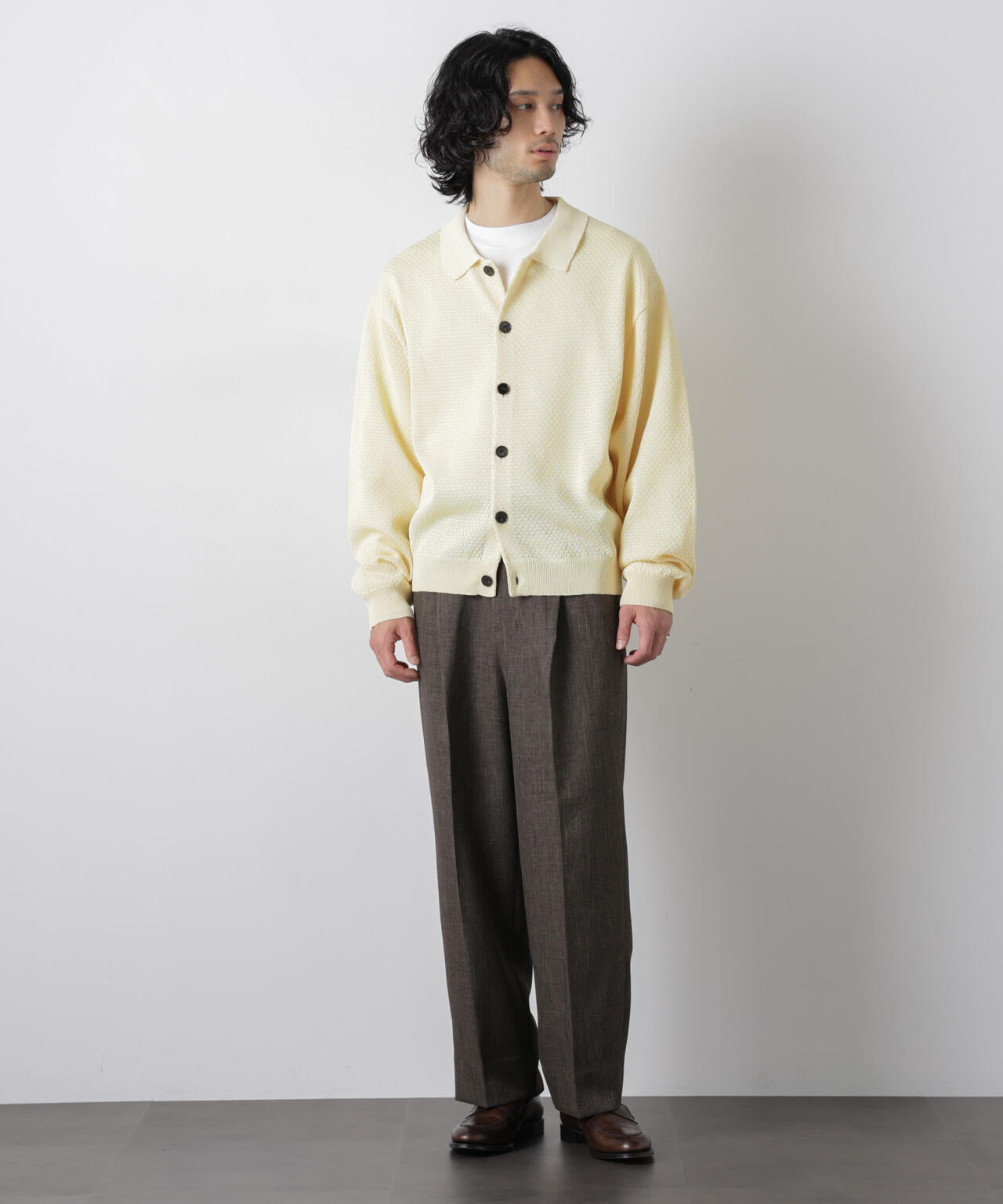 ギマポロカラーニットジャケット