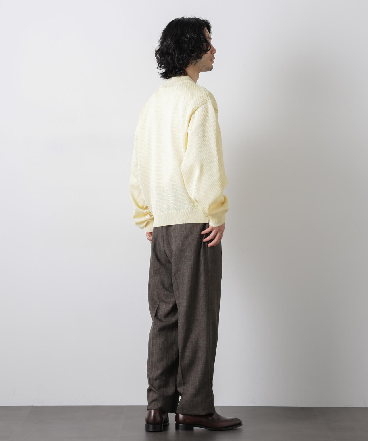 ギマポロカラーニットジャケット