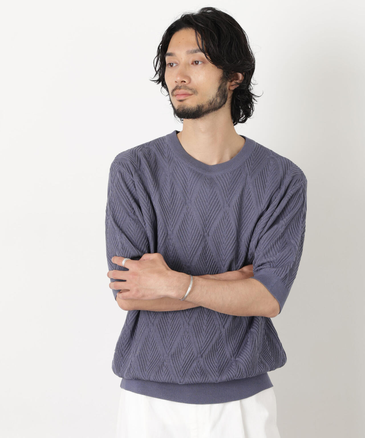 181cm　B:75 W:73 H:90 着用サイズ：L