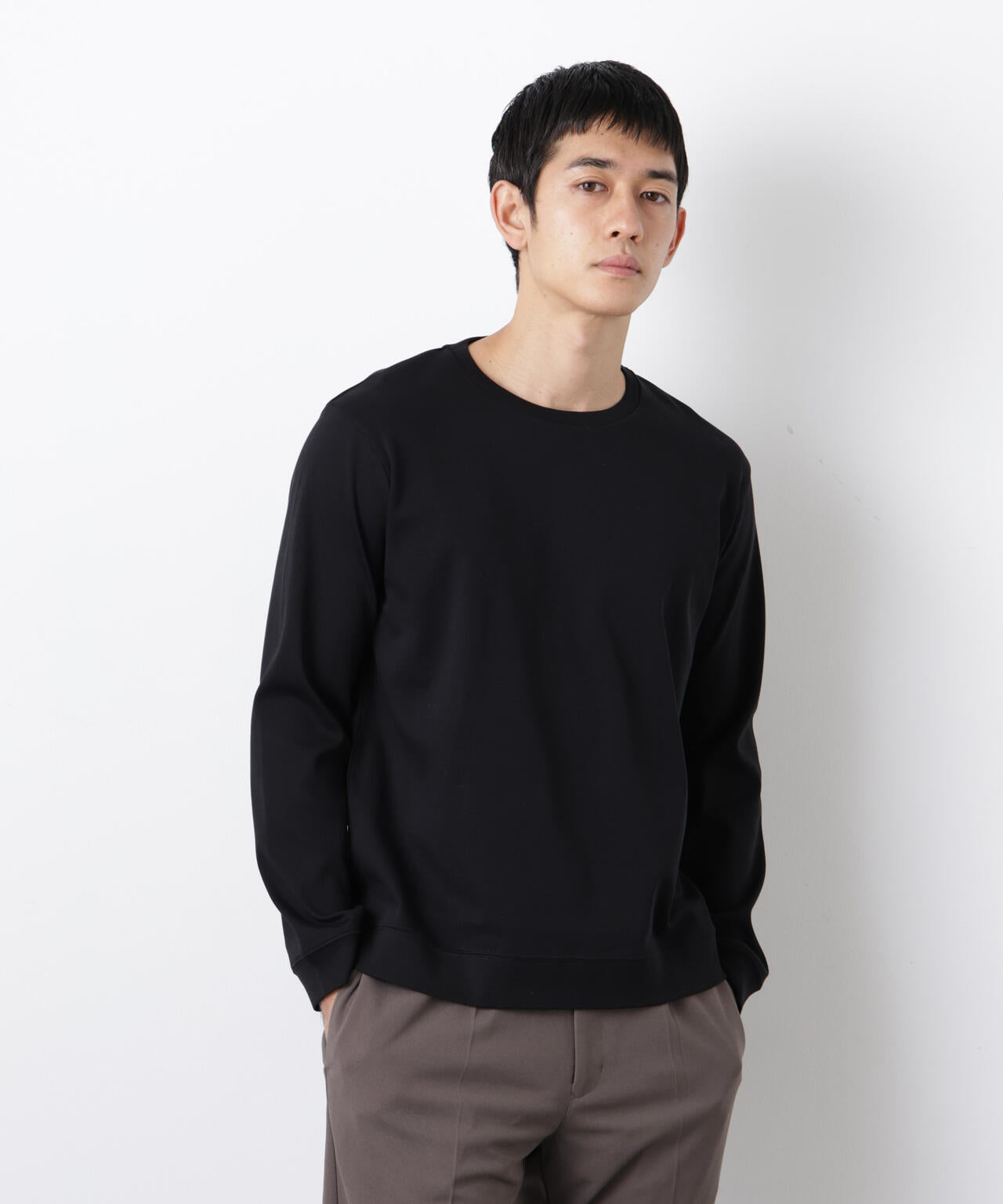 「FORMAL JERSEY」クルーネックカットソー長袖
