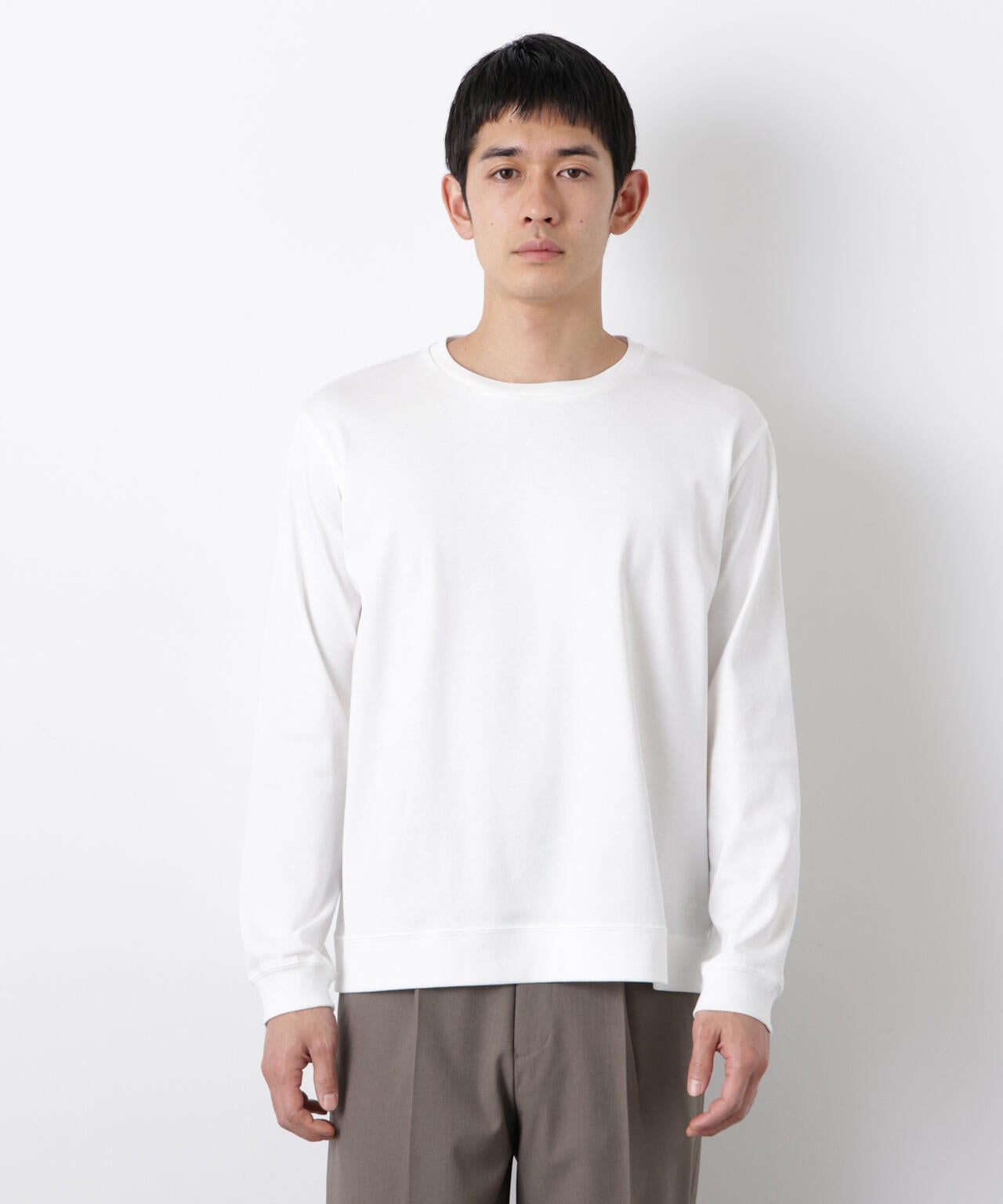 「FORMAL JERSEY」クルーネックカットソー長袖