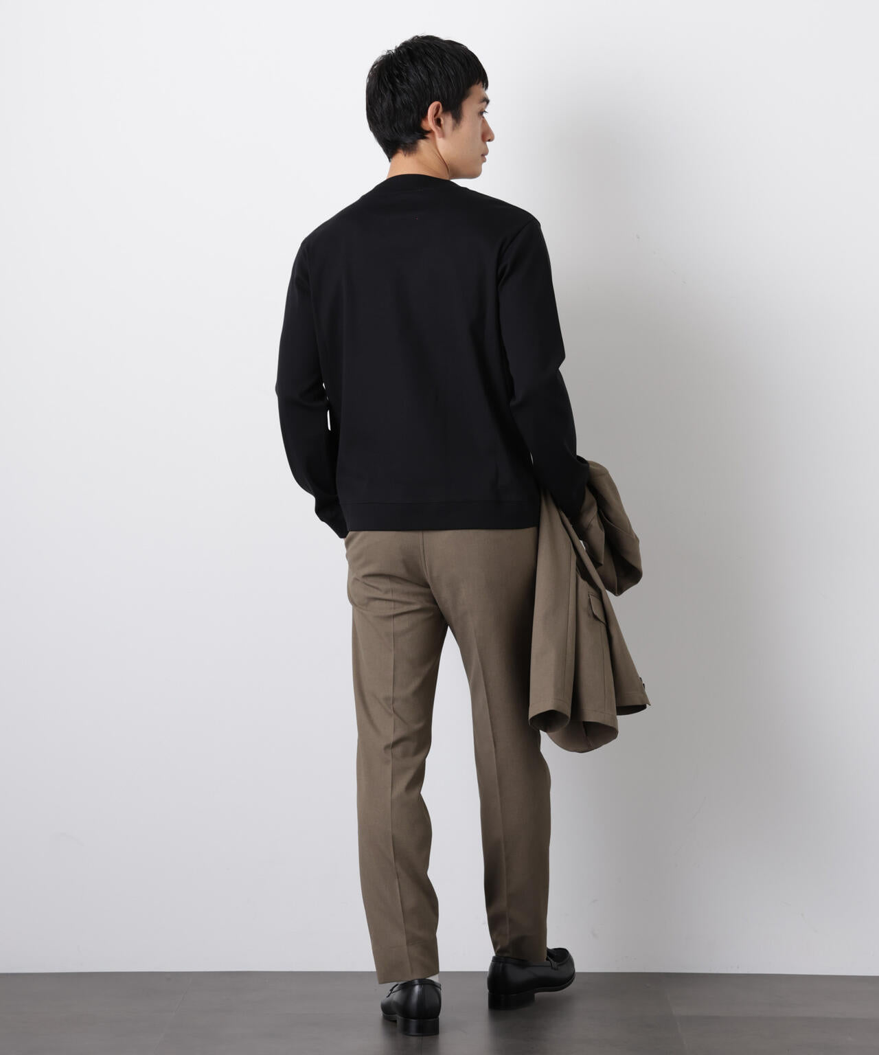 「FORMAL JERSEY」モックネックカットソー長袖