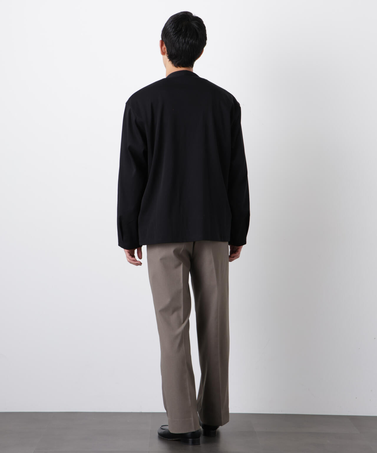 「FORMAL JERSEY」ノーカラーカーディガン
