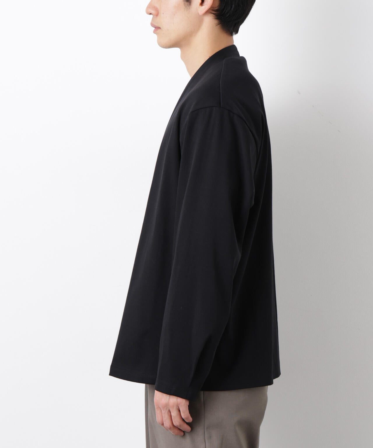 「FORMAL JERSEY」ノーカラーカーディガン