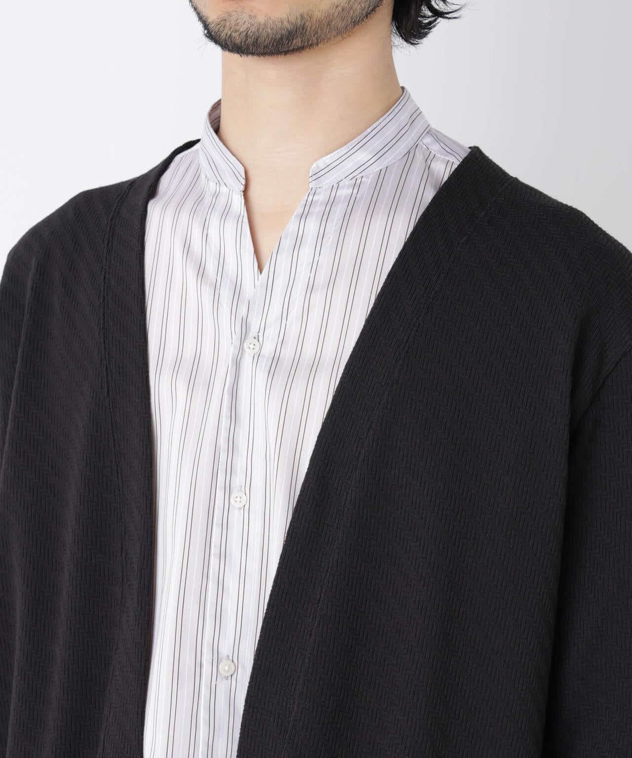 リンクスジャガードトッパーカーディガン