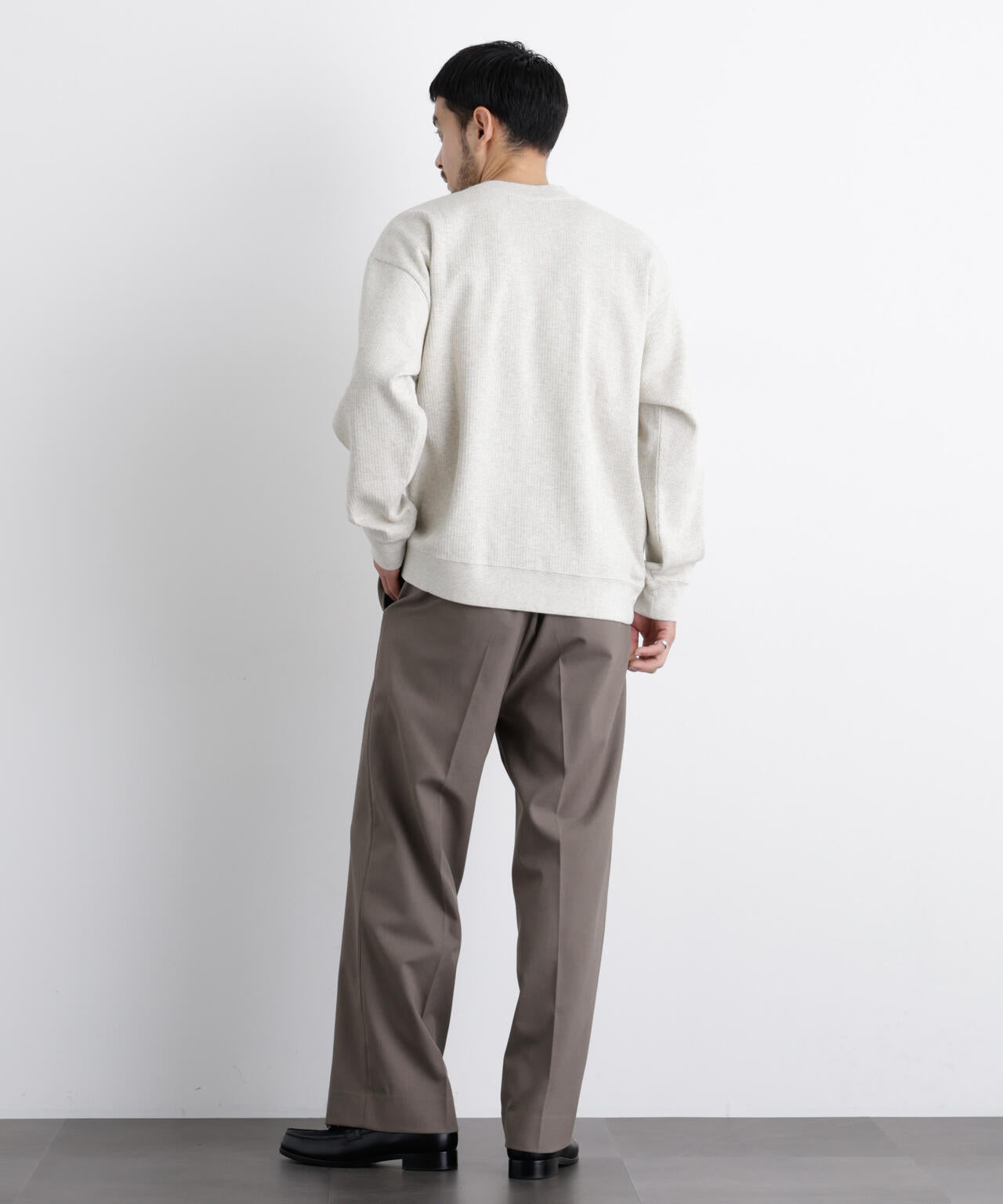 コットンサーマルクルーネックプルオーバー