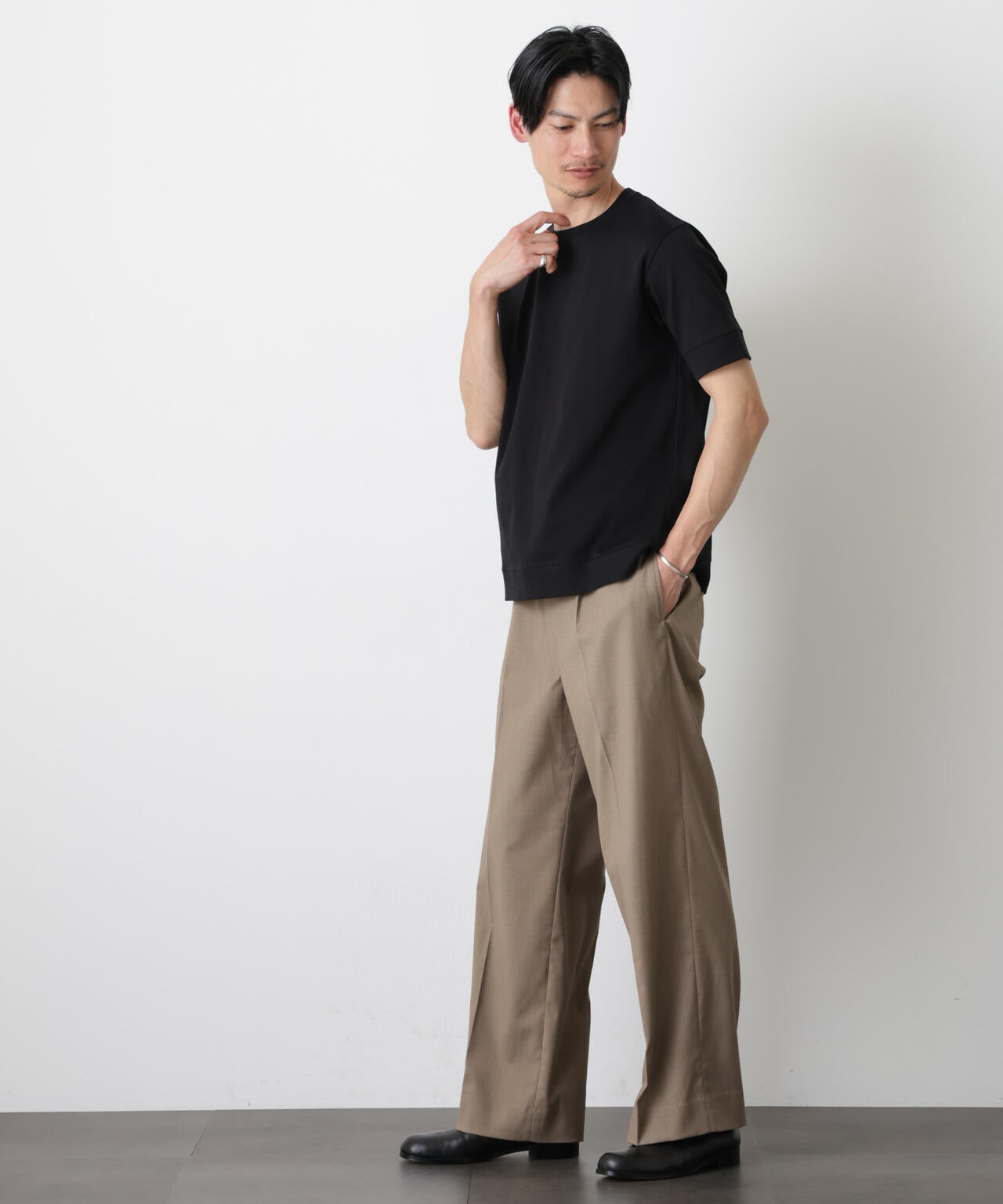 「FORMAL JERSEY」クルーネックカットソー半袖