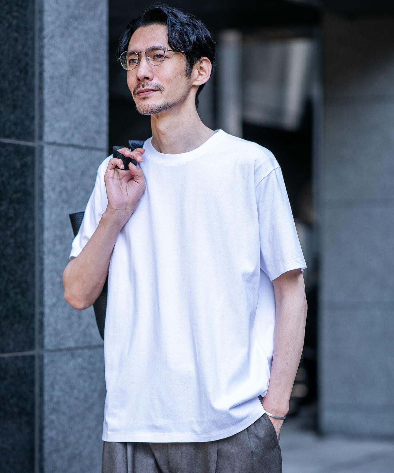 Anti Soaked(R) 汗染み防止 ライトウェイト 5.6oz ミドルシルエットTシャツ