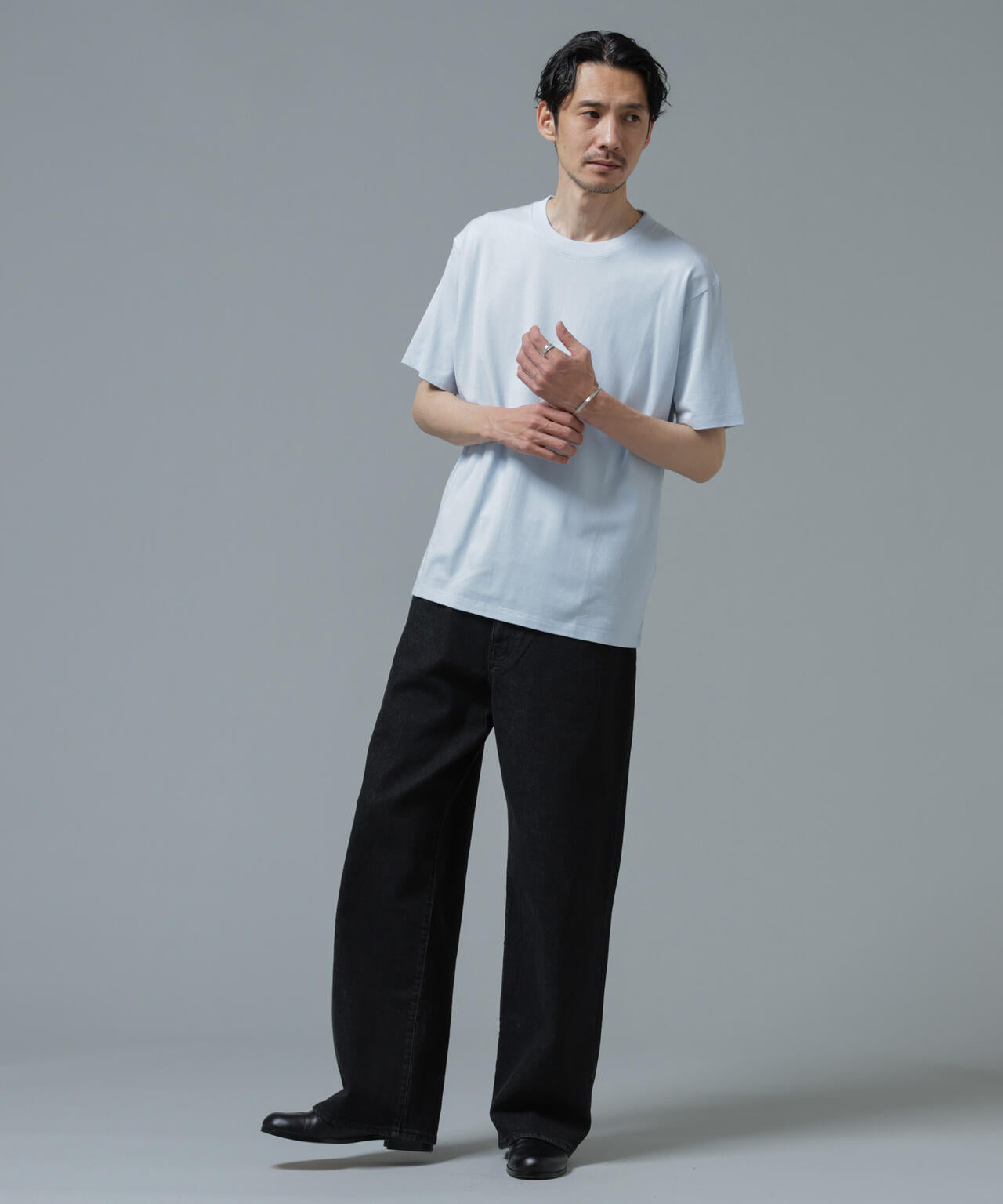 Anti Soaked(R) 汗染み防止 ライトウェイト 5.6oz ミドルシルエットTシャツ