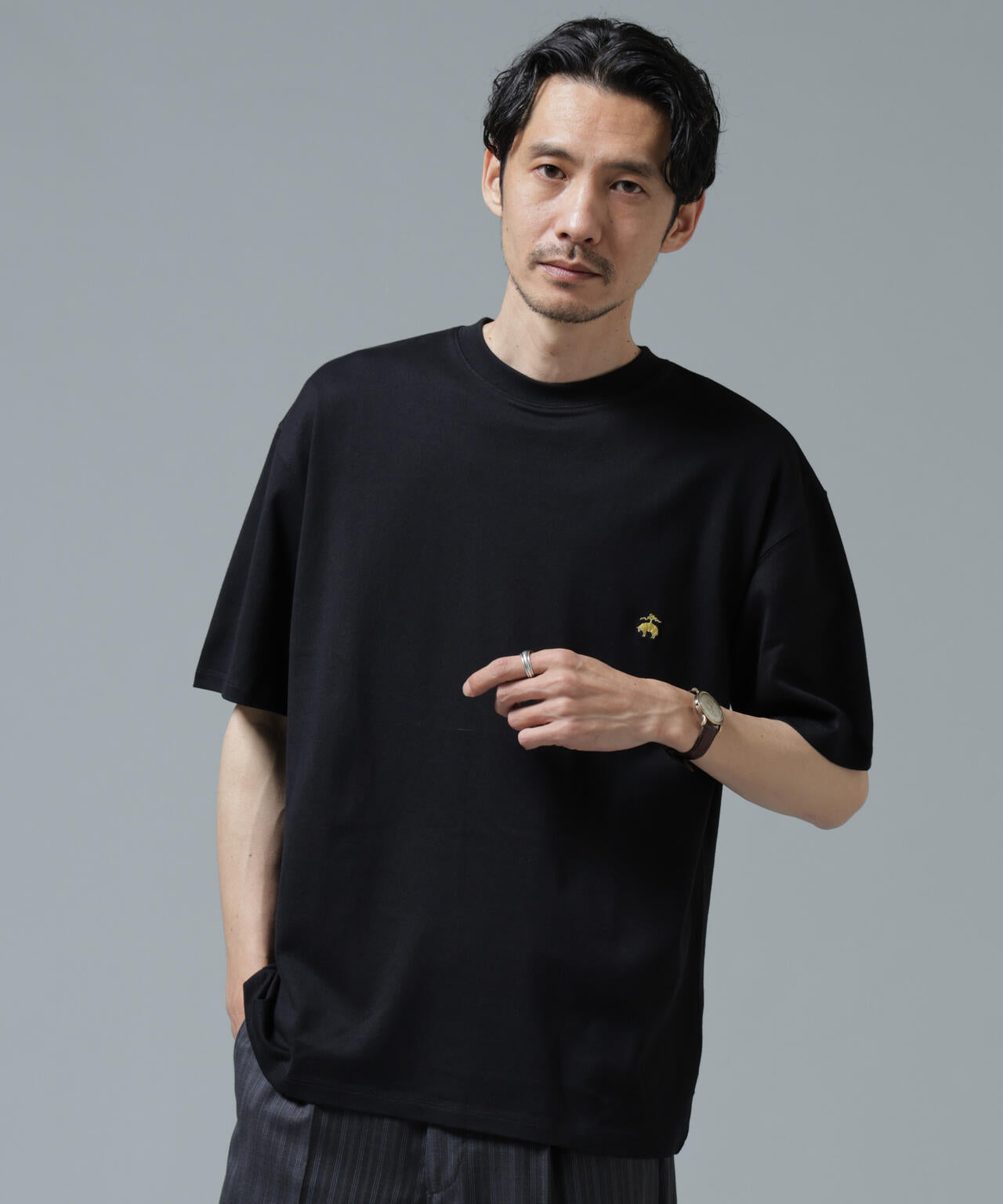 Brooks Brothers別注」Anti Soaked(R) 汗染み防止 クルーネック ビッグ