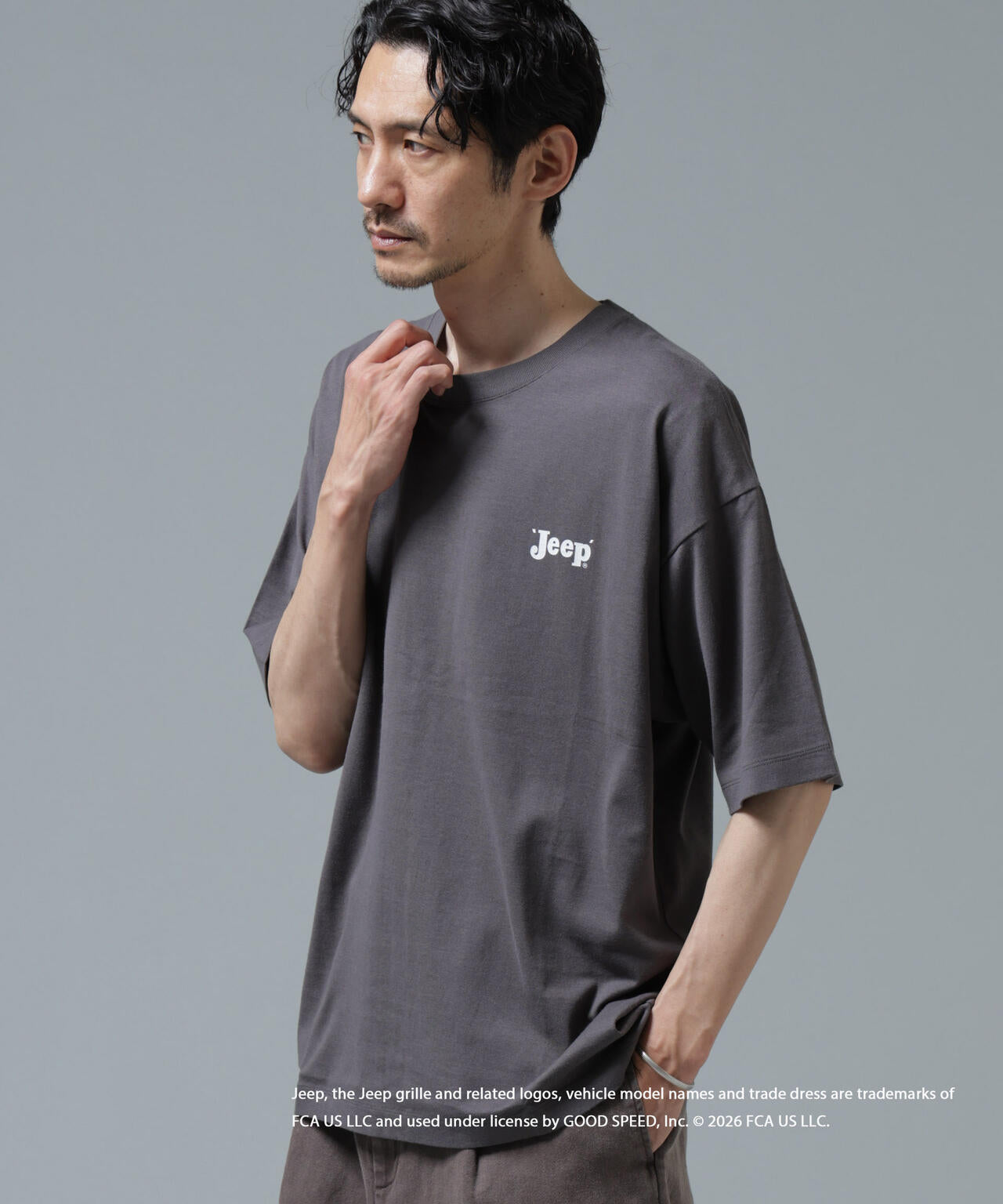 GOOD ROCK SPEED×Anti Soaked(R) 汗染み防止 ジープ Tシャツ
