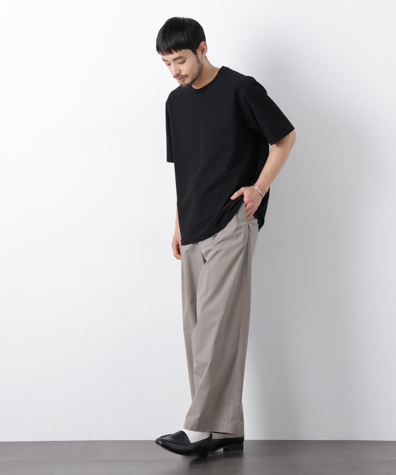 「Meaningful Continuity」coveross(R) ツイル調 冷感プレーティング天竺 ポケットTシャツ
