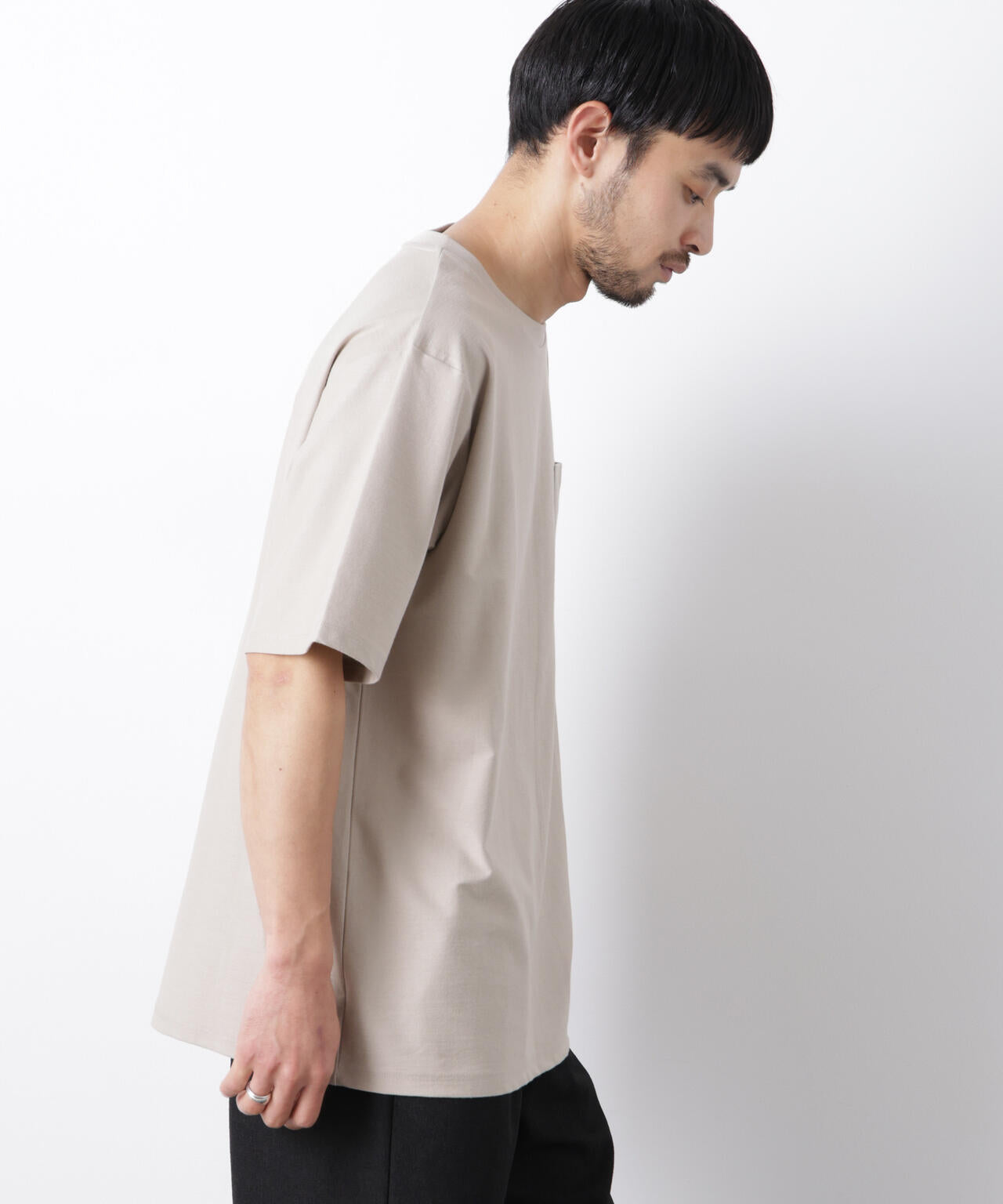 「Meaningful Continuity」coveross(R) ツイル調 冷感プレーティング天竺 ポケットTシャツ