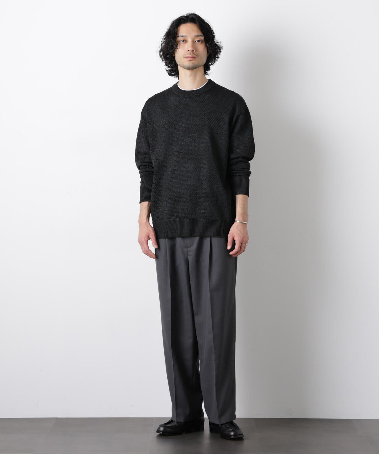 「大人のワイドパンツ」ドライギャバワイドイージースラックス