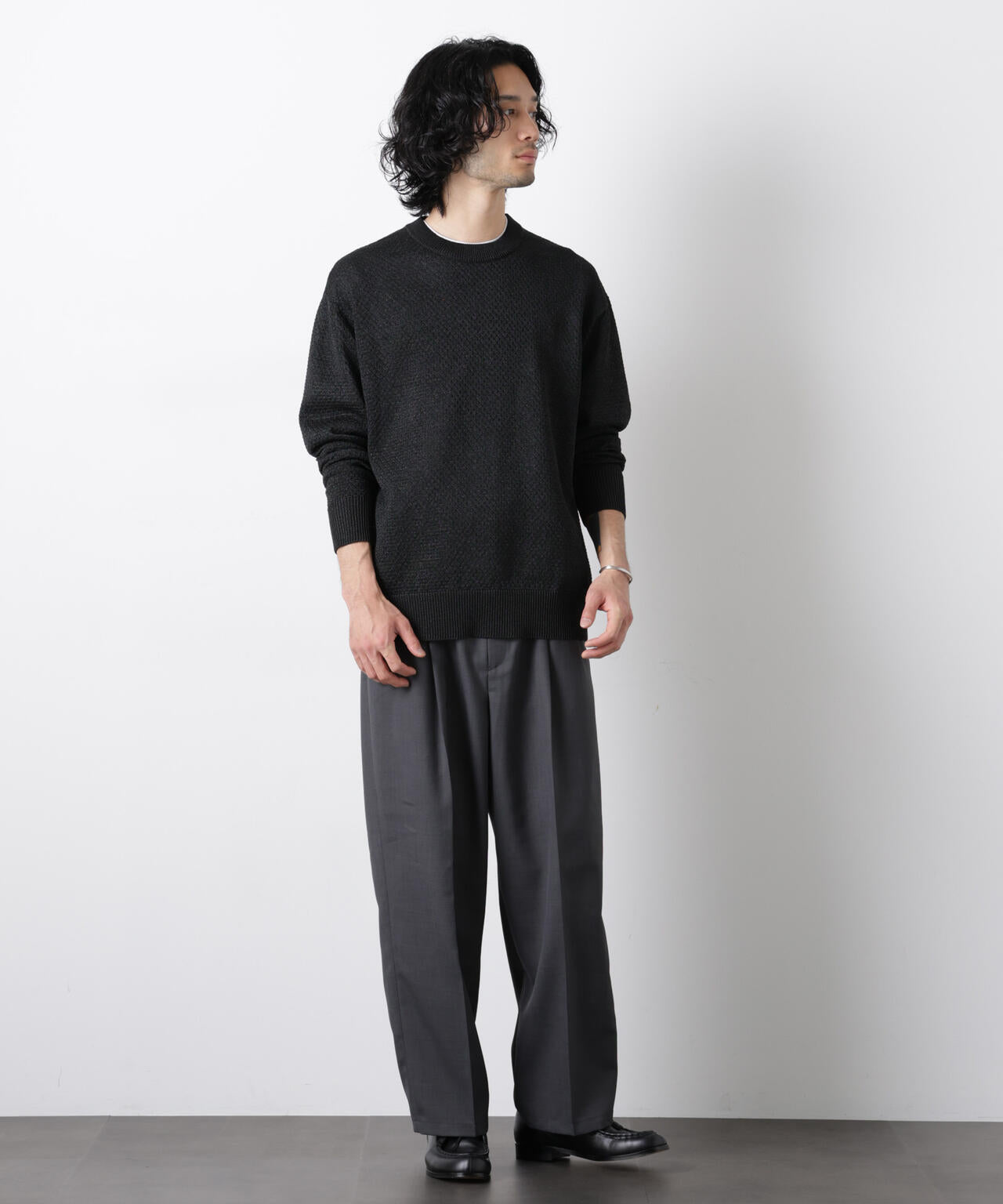 「大人のワイドパンツ」ドライギャバワイドイージースラックス