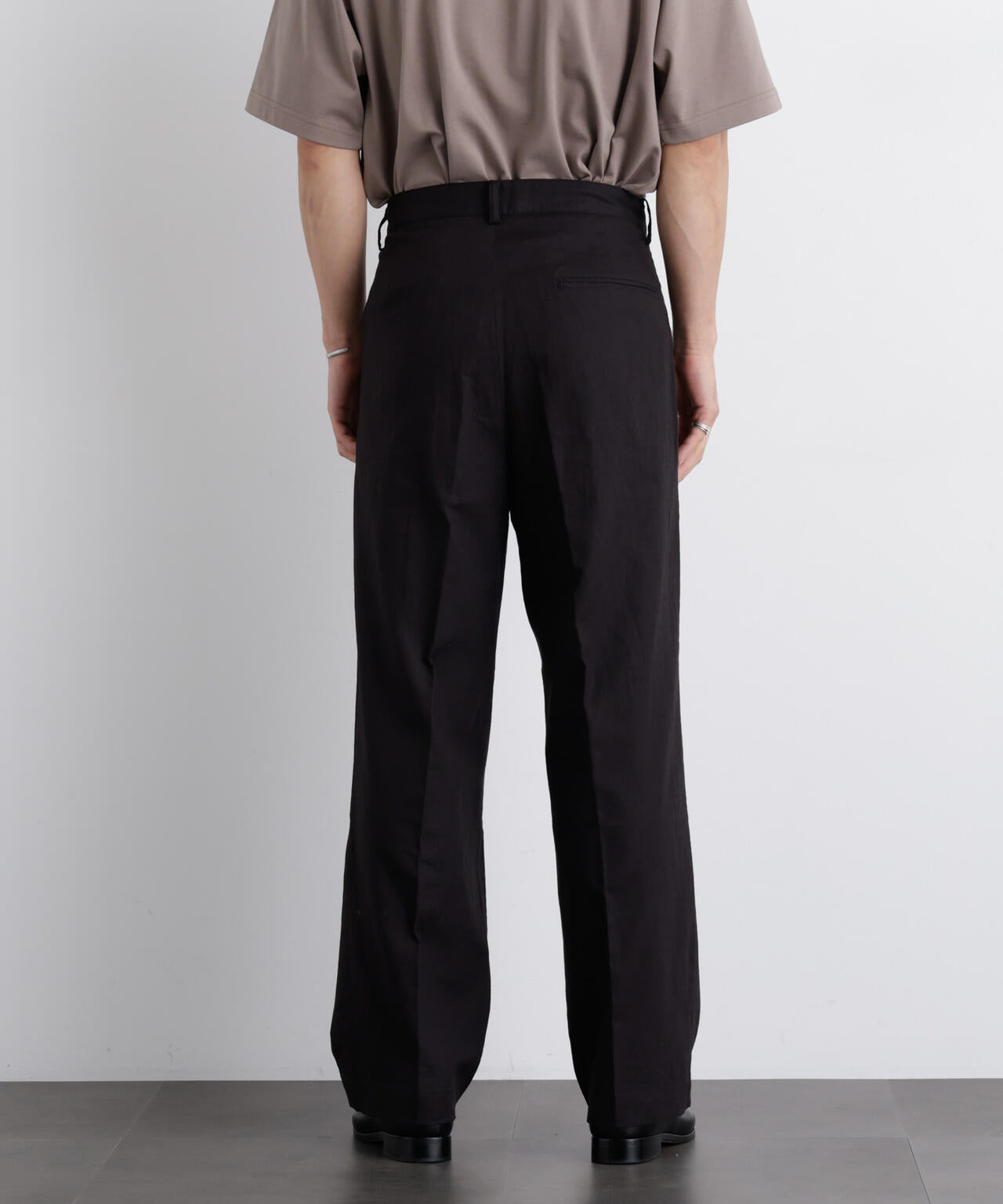 まなくん FRENCH LINEN｣ リネンコットンストレートパンツ（セットアップ可