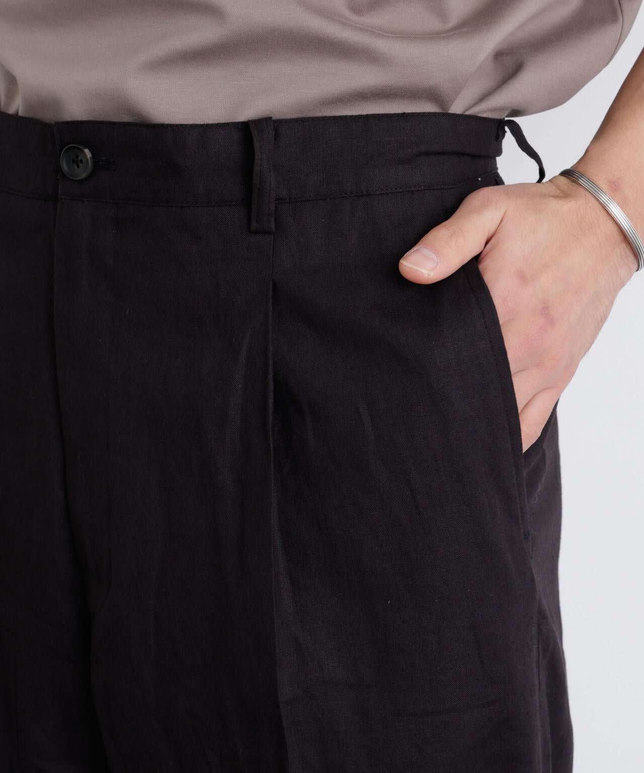 FRENCH LINEN｣ リネンコットンストレートパンツ（セットアップ可
