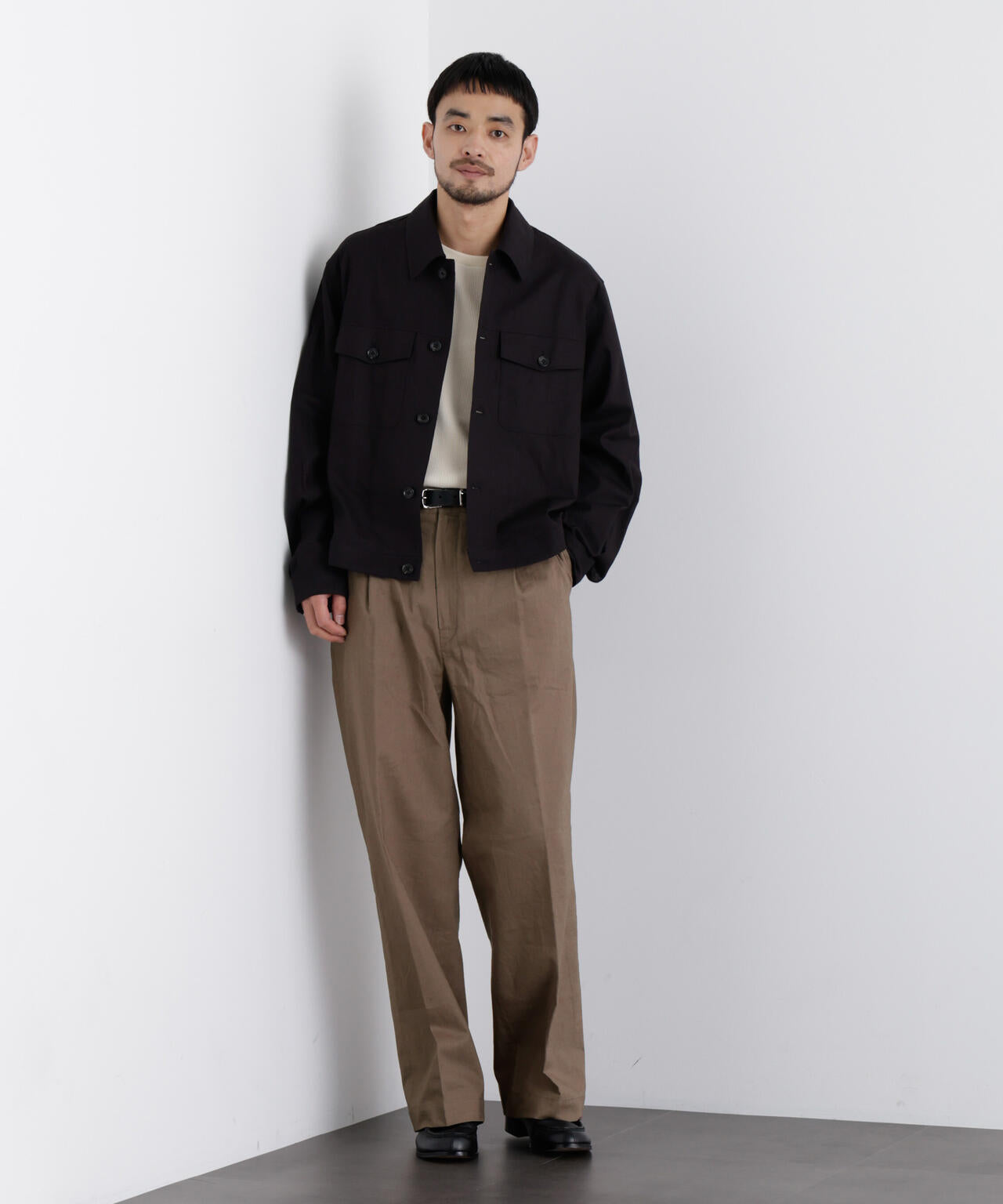 FRENCH LINEN｣ リネンコットンストレートパンツ（セットアップ可