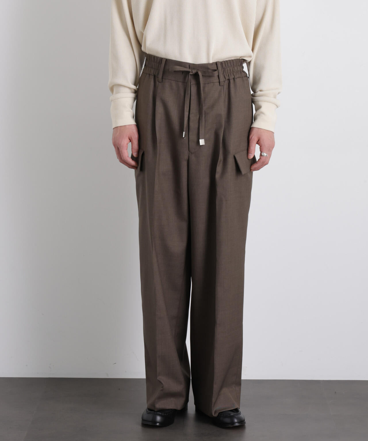 「Gavante」ドライギャバワイドカーゴパンツ