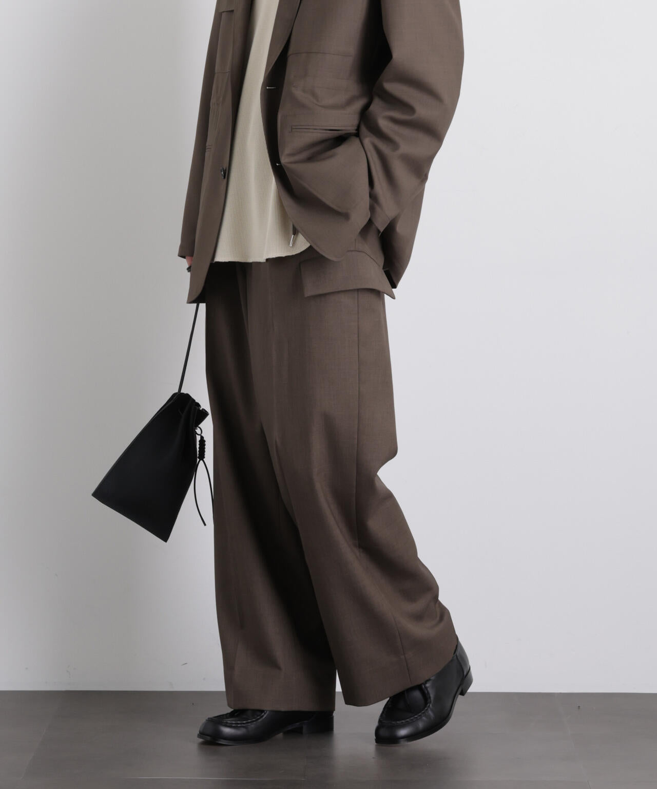 「Gavante」ドライギャバワイドカーゴパンツ