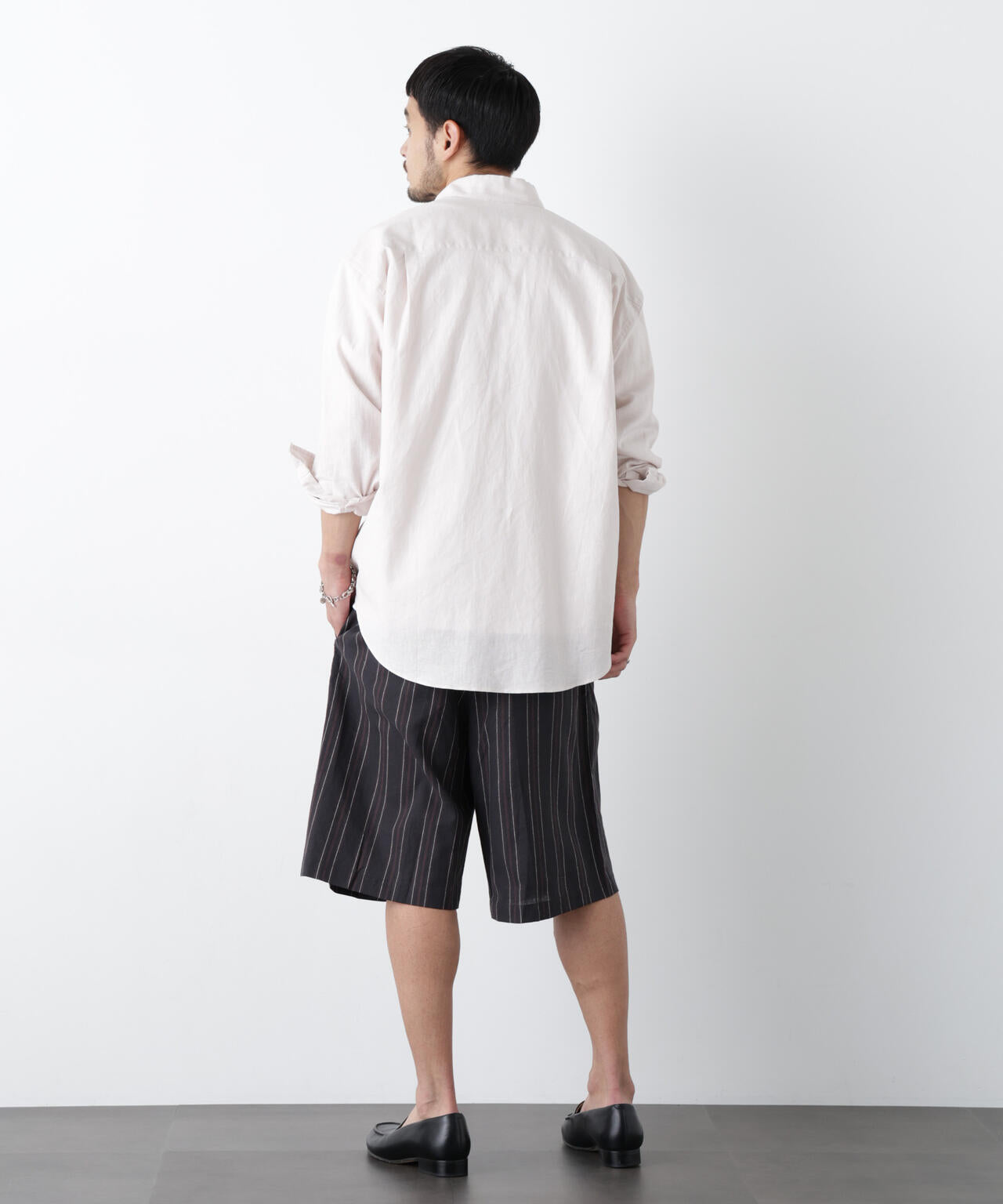 ｢FRENCH LINEN｣ ベルテッドワイドショーツ