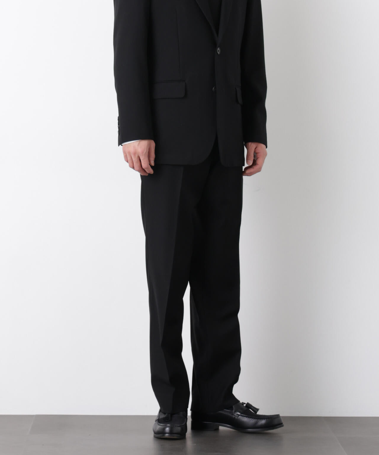 ｢Damerino Formal｣ ブラックフォーマルオールシーズンパンツ(セットアップ可)