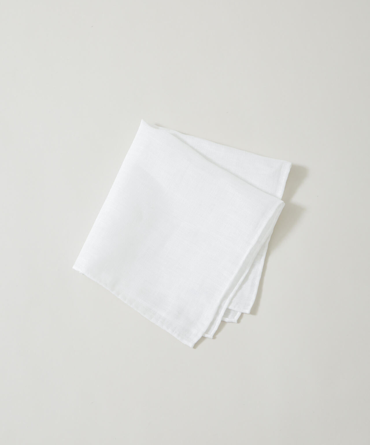 手巻きリネンチーフ（日本製）