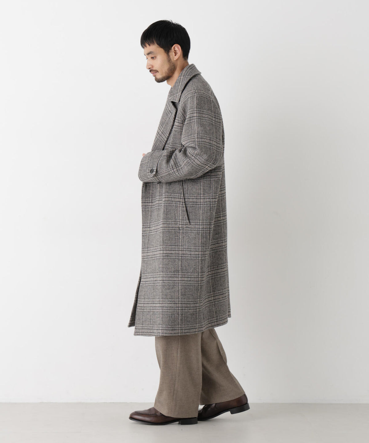 ウールカシミヤメルトンダブルコート