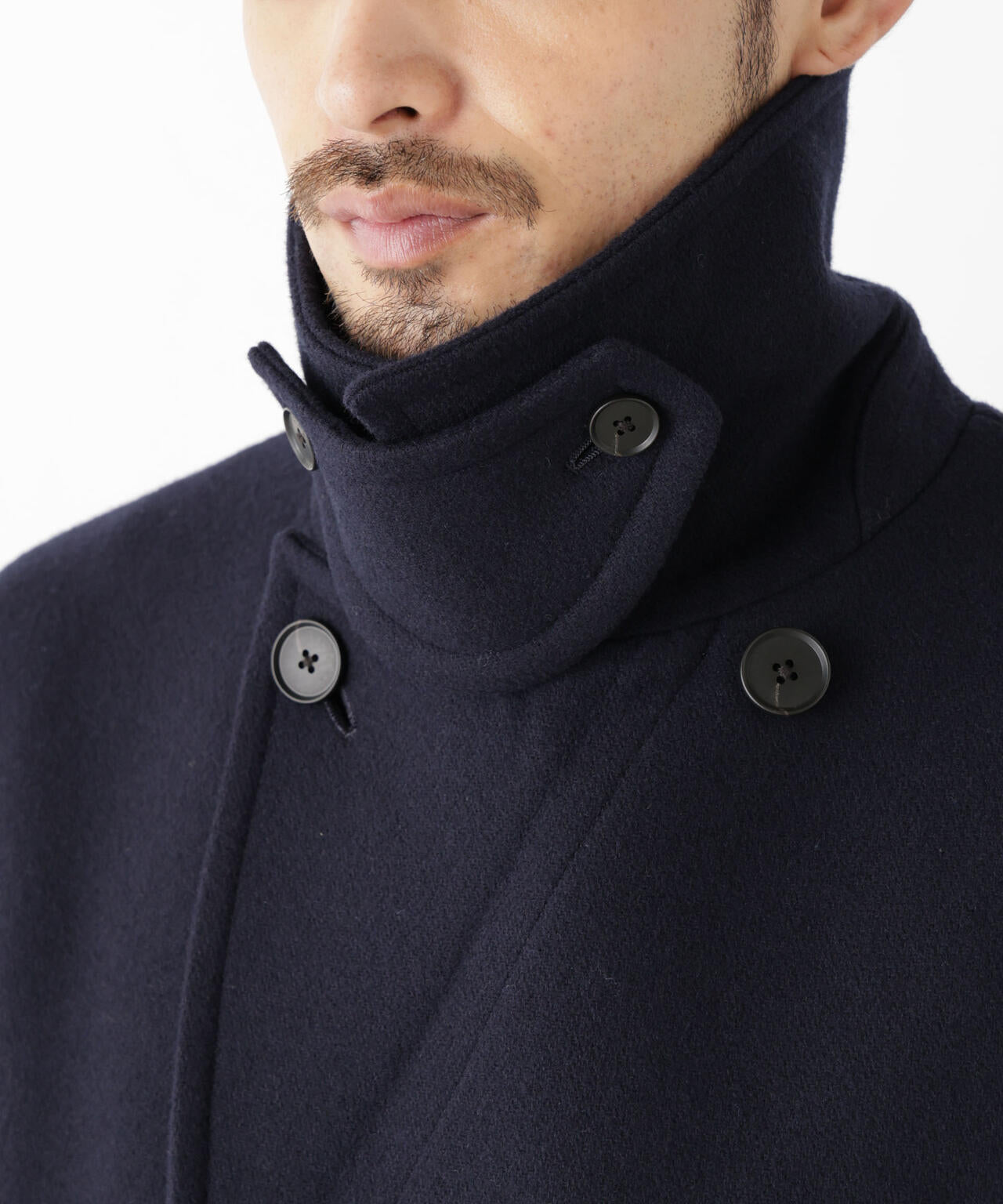 NEW ON COAT」ウール/NショートPコート | NANO universe（ナノ
