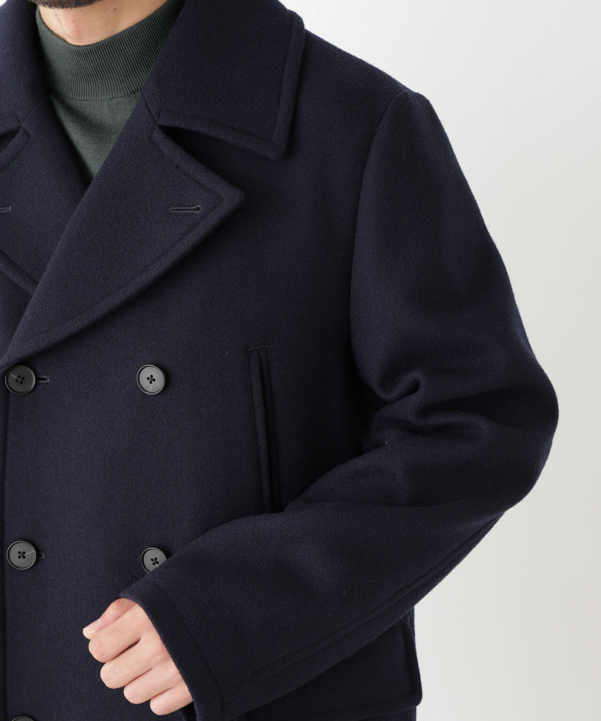 「NEW ON COAT」ウール/NショートPコート