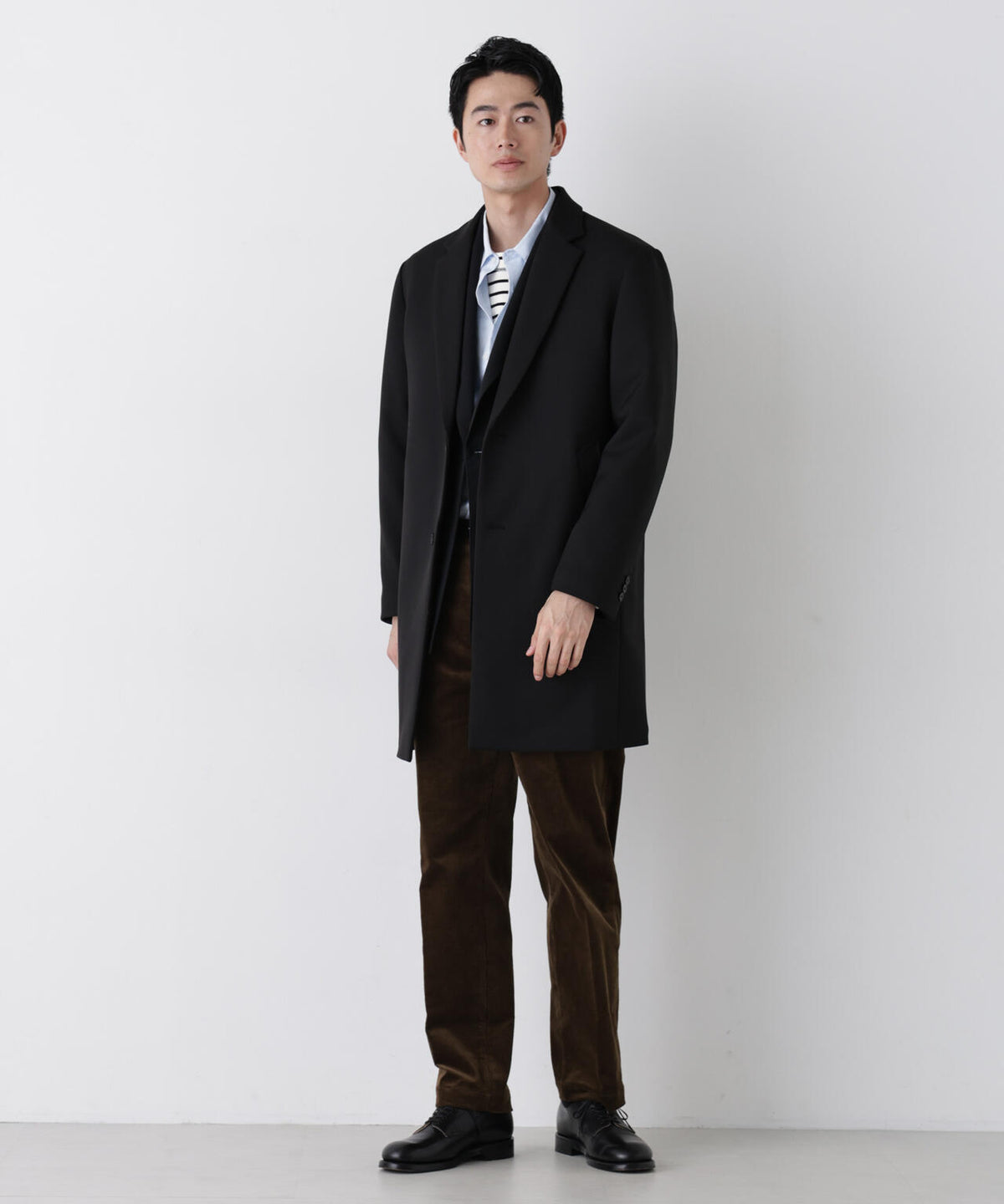 DOWN FABRIC チェスターフィールドコート