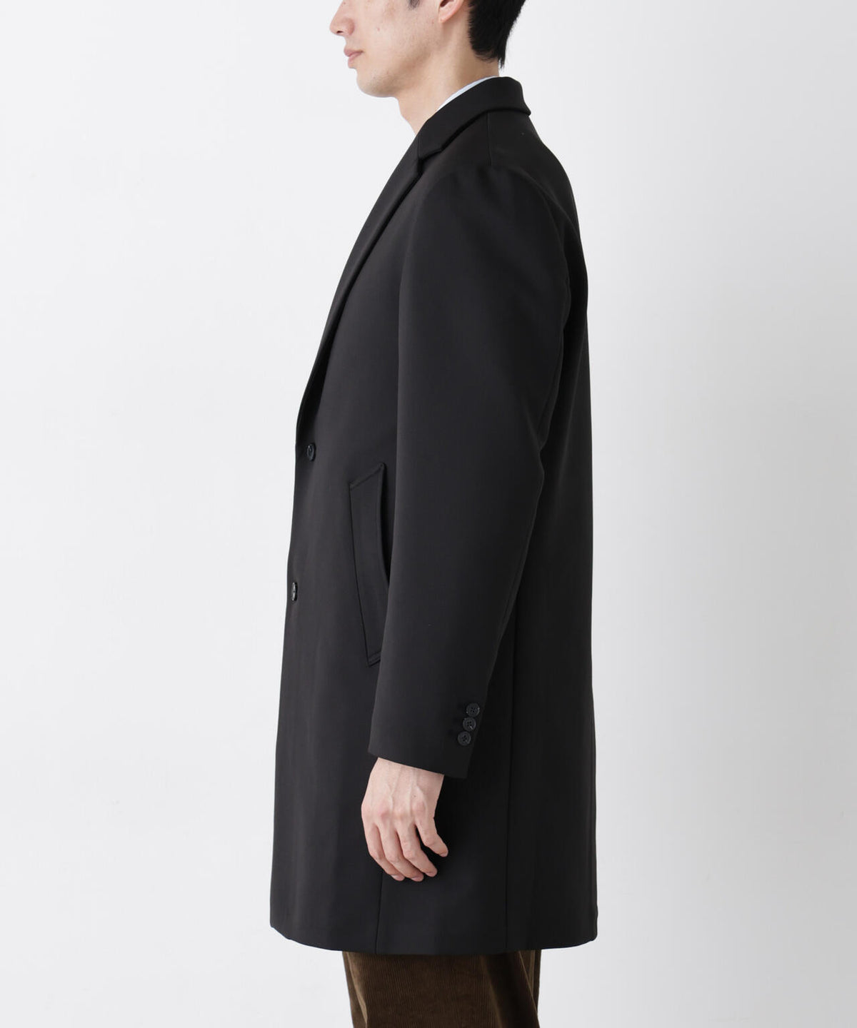 DOWN FABRIC チェスターフィールドコート