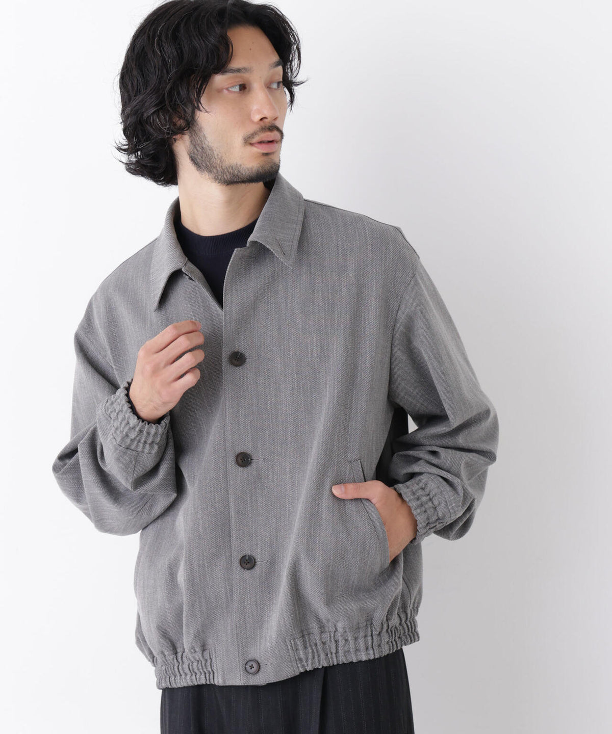 ｢DELEGANT｣ クロップドコーチジャケット（セットアップ可）